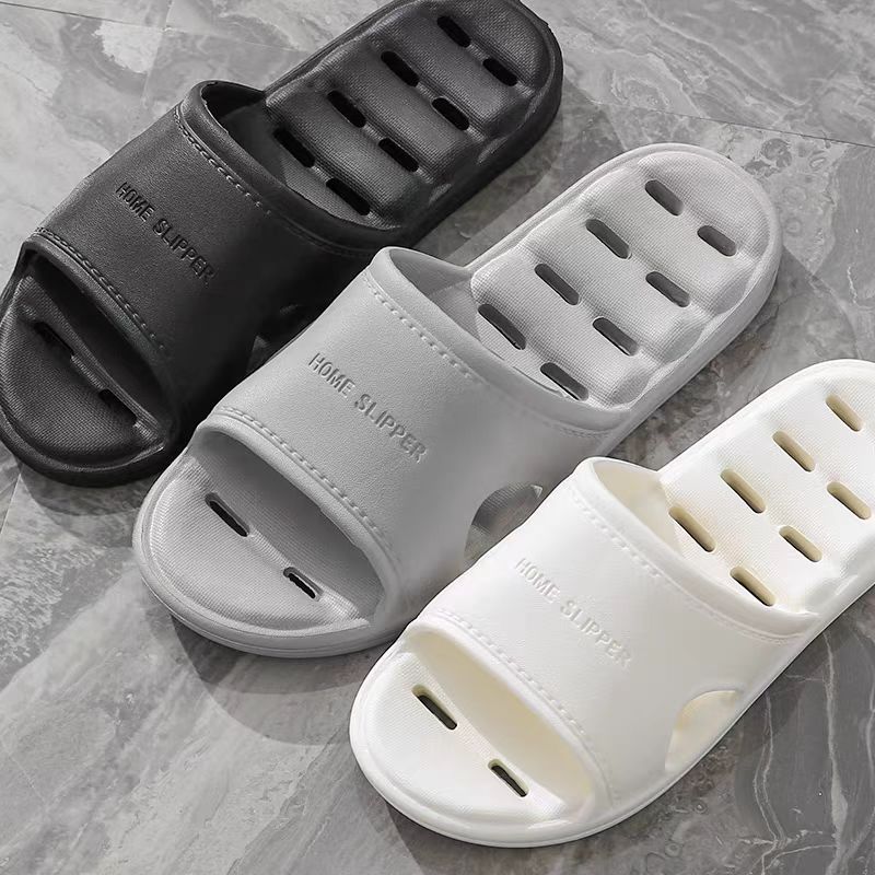 Bathroom Slippers Women's Summer Home Couple Indoor Household Water Leakage Non-slip Bath Quick-drying Cool Slippers Men