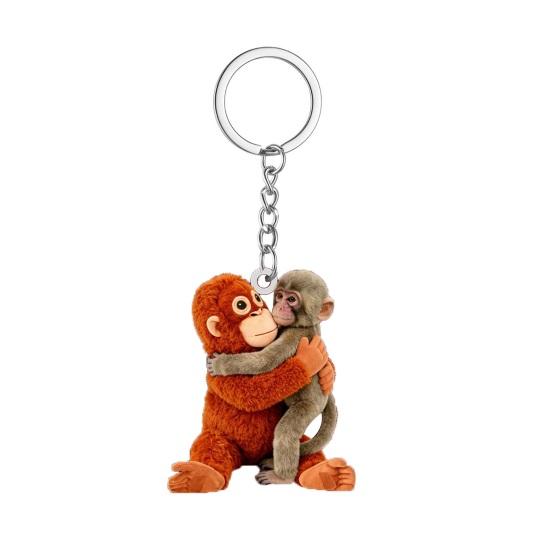 Keychain Pendant 2D Acrylic Long Arm Monkey Charm Key Chain Bag Wallet Charm Lightweight Backpack Accessories