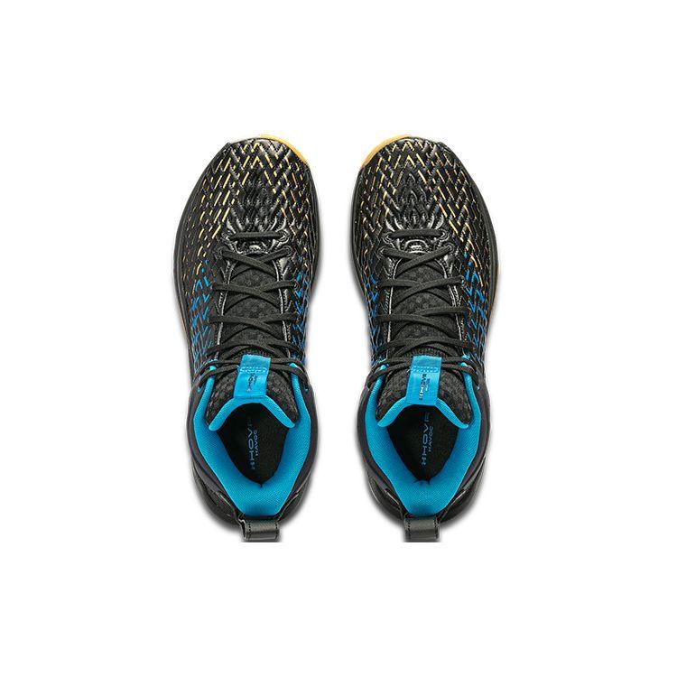 Under Armour Баскетбольные кроссовки HOVR Havoc 4 Clone Черный Золотой Синий 3025994-002