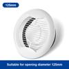 Регулируемая крышка вентиляции воздуха Круглый воздуховод Отверстие в стене потолка ABS Вентиляционная решетка Жалюзи Кухня Ванна Выход воздуха Система свежести