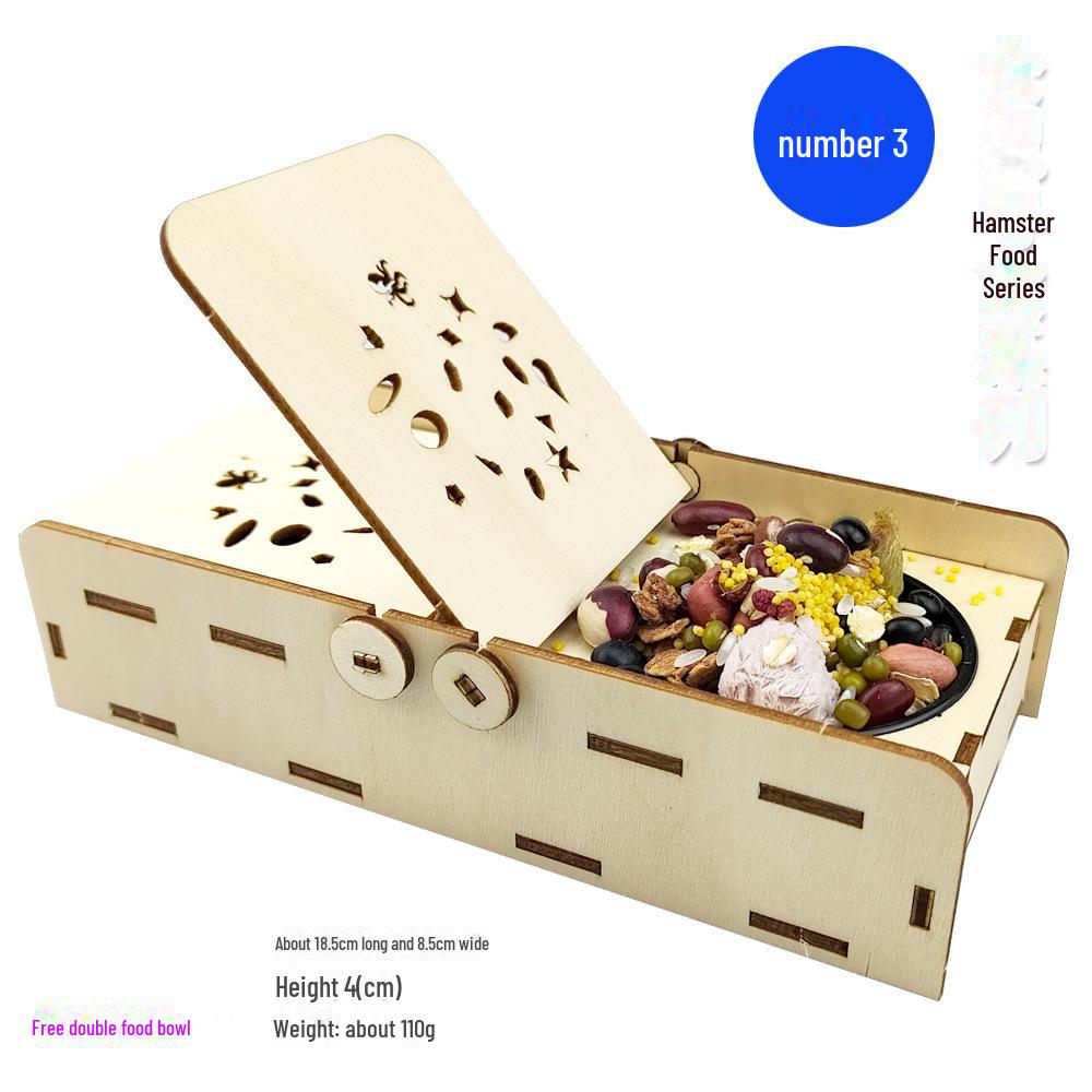 Деревянная миска для еды и развивающие игрушки для хомяков: Качели, дорожка для разбега, укрытие, тренировочная рама и лестница для подъема