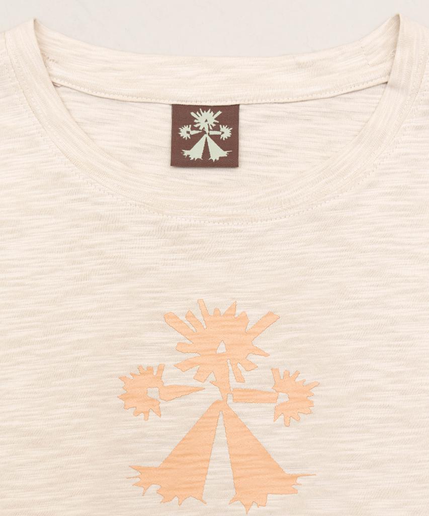 TOWTOW ARCHIVE Root Symbol T-Shirt Ecru