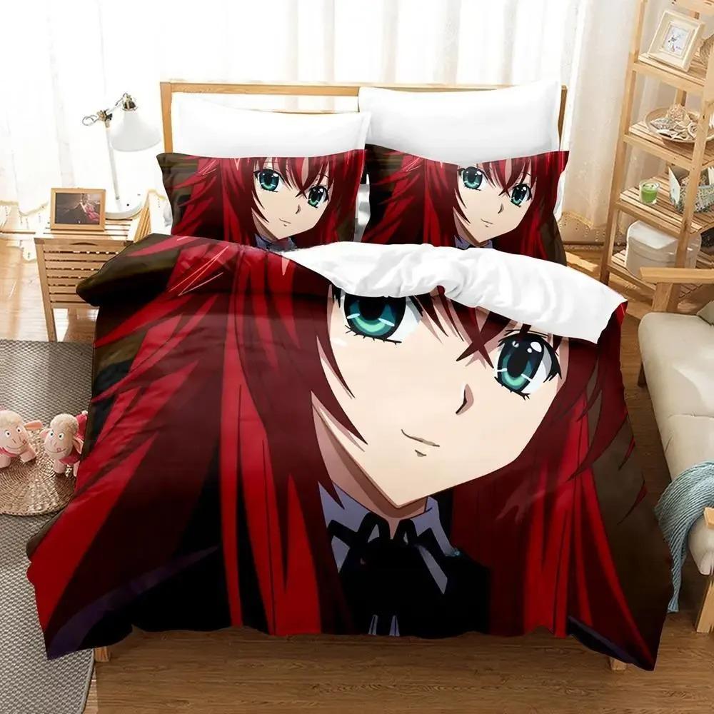 Новый комплект постельного белья Kawaii High School DxD Single Twin Full Queen King Size Bed Set Adult Kids Bedroom Duvet cover Sets Anime Bed