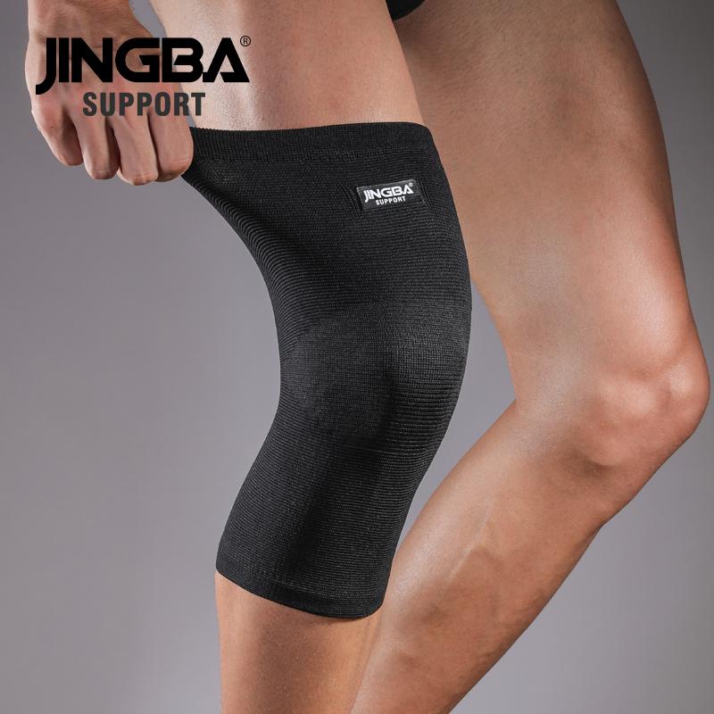 JINGBA SUPPORT Спортивные наколенники для баскетбола Эластичный нейлоновый наколенник Волейбольный наколенник rodillera deportiva