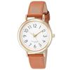 Fieldwork Pluie Large Analog Watch with Waterproof Leather Strap, ST245Z-3, Women's, Brown