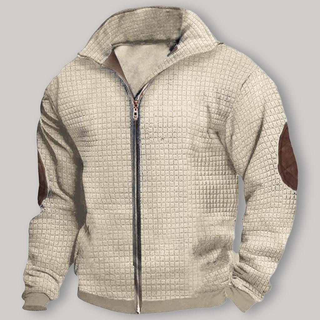 Мужская флисовая толстовка, повседневная, с длинным рукавом, пуловер, 1/4 молнии