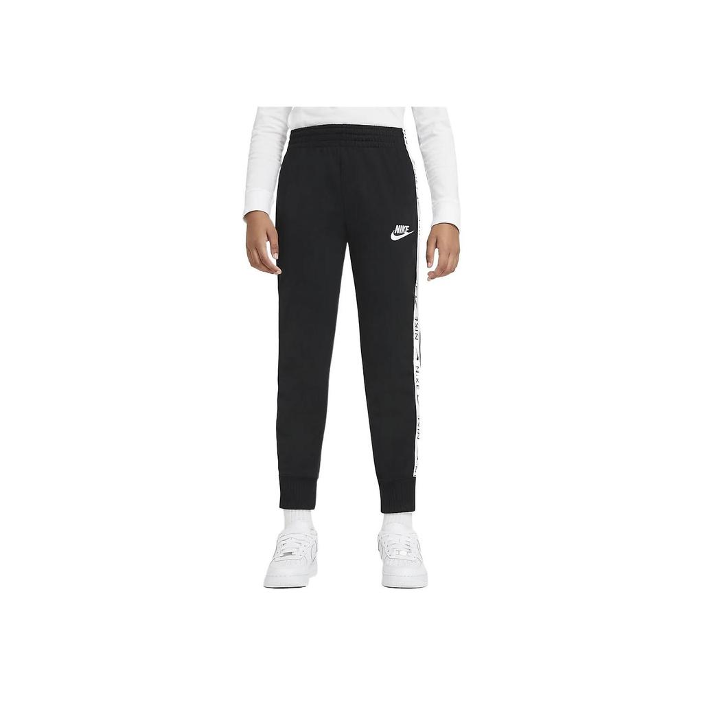 Nike Alphabet Logo Print Joggers And Casual Sport Suit Kids Sportswear Black CU8374-010