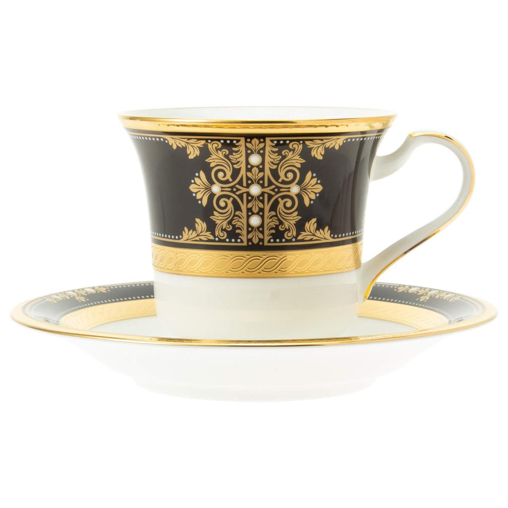 Noritake Американская чашка с блюдцем Evening Bone & Saucer, 220 мл, Majesty, Фарфор, T59589/4818