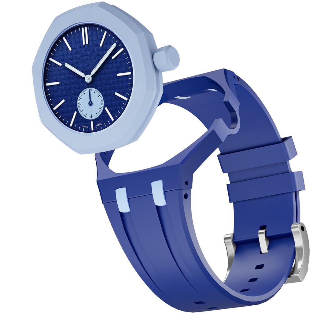 Корпус + Силиконовый Ремешок Для Swatch x AP Royal Pop Карманный Набор для Модификации Сменный на 2 в 1 Интегрированный Браслет Наручные Часы