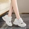 Модные женские кроссовки на толстой подошве женские кроссовки для бега с внутренней высотой женские повседневные роскошные дизайнерские вулканизированные туфли