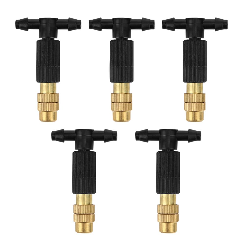 5-100Pcs Outdoor Misting Cooling System Garden Irrigation Watering 1/4'' Brass Atomizer Nozzles 4/7mm Hose Garden Sprinkler Head