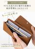 PURCHIC Длинный Настоящий Большой Женский Итальянский Кошелек, Кожаный, Тонкий, Легкий, Вместительный, На Кнопках, Защита от Скимминга (розовый)