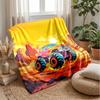 Monster Truck Chaos Theme blanket Lightweight Warm Flannel Blanket Decorative Throw Blanket for Home Decoration