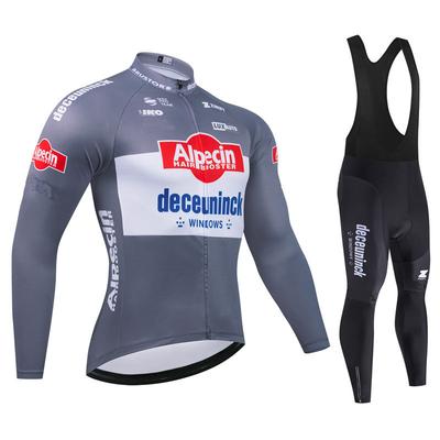 Alpecin Осенний Велосипедный Комплект Джерси с Длинным Рукавом Быстросохнущая Велосипедная Одежда Велосипедная Форма Одежда для MTB Велосипедная Одежда Ropa Ciclismo