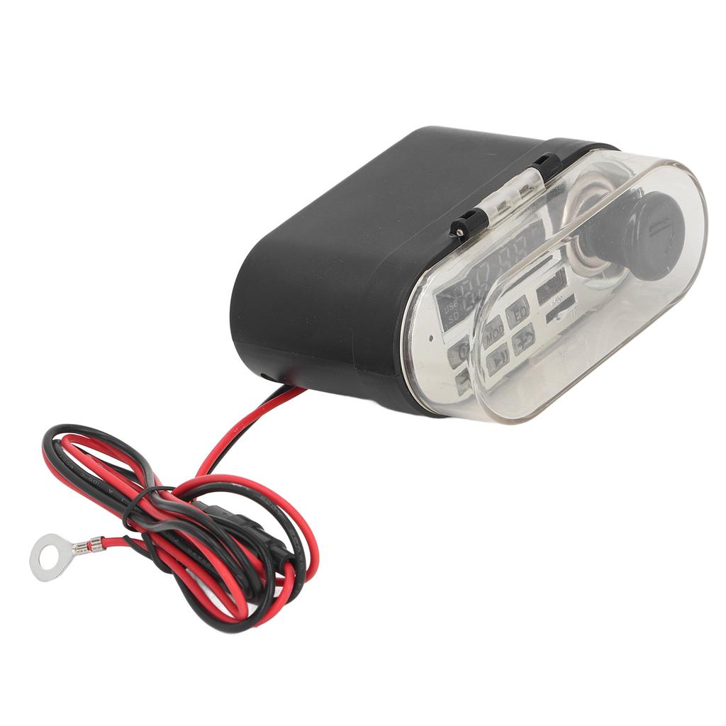 Waterproof Bluetooth Motorcycle Speaker Multifunction Fast Charging Usb Phone Charger with Cigar Lighter Socket