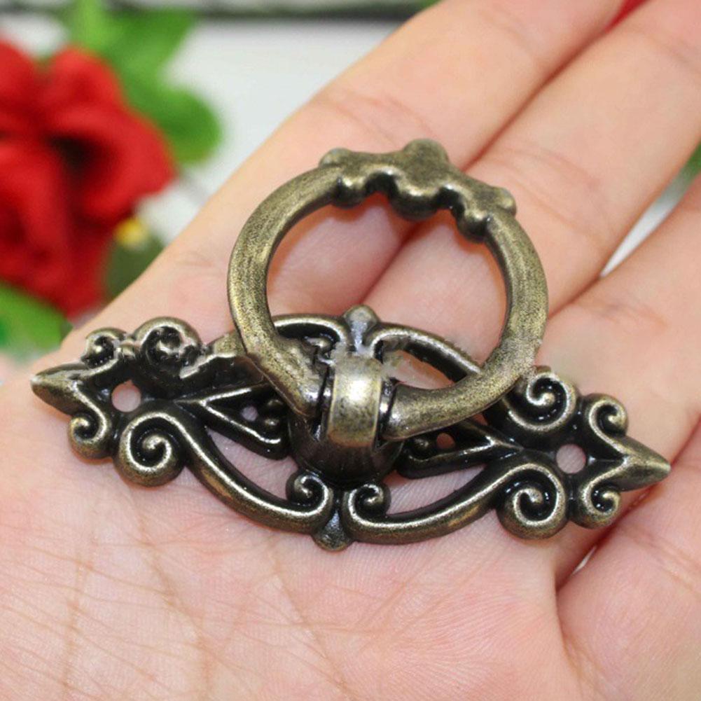 Антикварные ручки из сплава для комодов, подвесные детали фурнитуры