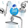 Premium Shower Filter Set: 10-15 Layers, 17-25 Levels, Water Purification Core for Enhanced Shower Experience