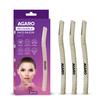 AGARO Elite Gesichtshaarrasier für Frauen (3er-Pack) | Wiederverwendbarer Rasierer für Gesichtsbehaarung, Kinn, Oberlippe & Augenbrauenformung | Dermaplaning-Werkzeug |