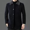 High-end Woolen Coat Men's Coat Top Lapel Jacket Spring and Autumn New Fashion Casual Woolen Jacket Men