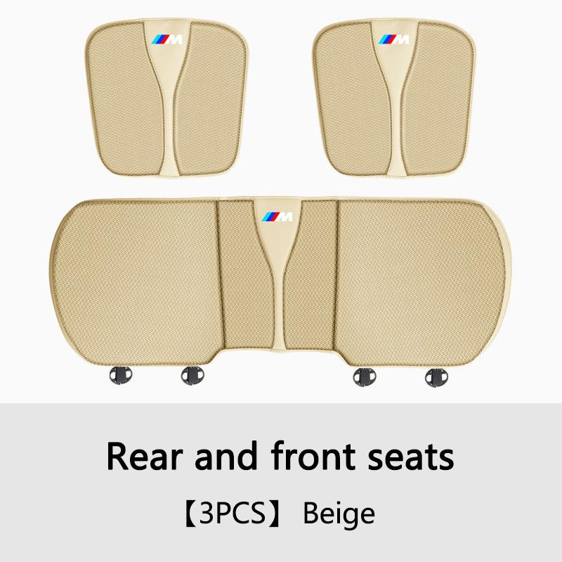 Soft Car Seat Cushion PU Leather Ventilated All Season Seat Cushion Covers For BMW E46 E39 E38 E90 E60 E36 F30 interior sticker