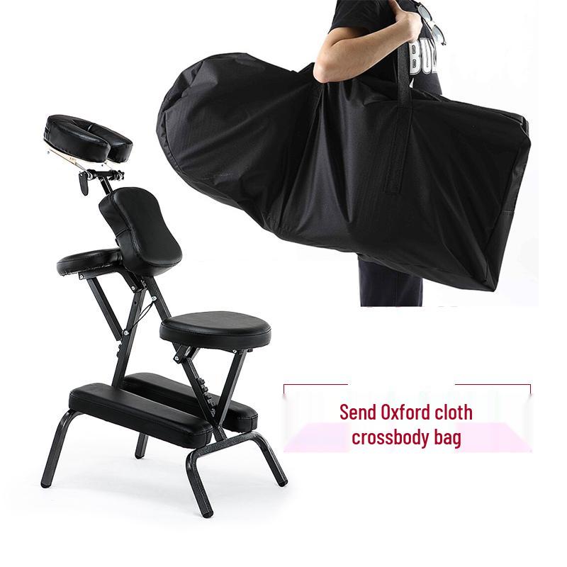 Portable Folding Tattoo and Massage Chair with Gua Sha Functionality