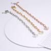 Европейский и американский женский браслет из титановой стали в форме персикового сердца в форме сердца