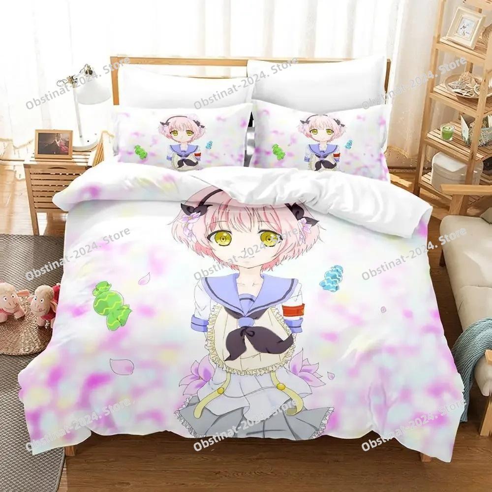 Новый комплект постельного белья Anime Magical Girl Raising Project Single Twin Full Queen King Size Bed Set Adult Kids Bedroom Duvet Cover Sets