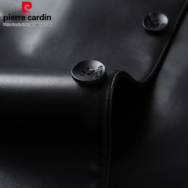 Pierre Cardin Мужская кожаная куртка из овчины