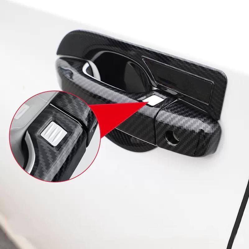 For Honda Accord X 10th 2018    2022 ABS Carbon Fiber Car Door Handle Bowl Cover Decoration Sticker Accessories