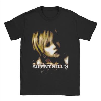 Удивительные футболки Silent Hill для мужчин с круглым вырезом, 100% хлопок, больших размеров, футболки с коротким рукавом, уличная одежда, топы в стиле Харадзюку