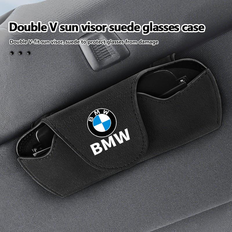For BMW Car Sun Visor Glasses Case Sunglasses Storage Clip Auto Accessories G30 G20 M3 M5 E91 E92 E93 E36 E70 X3 X4 X5 X1 E39 UD4