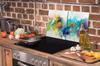Glass protective plate for the stove 2x45x52 Color