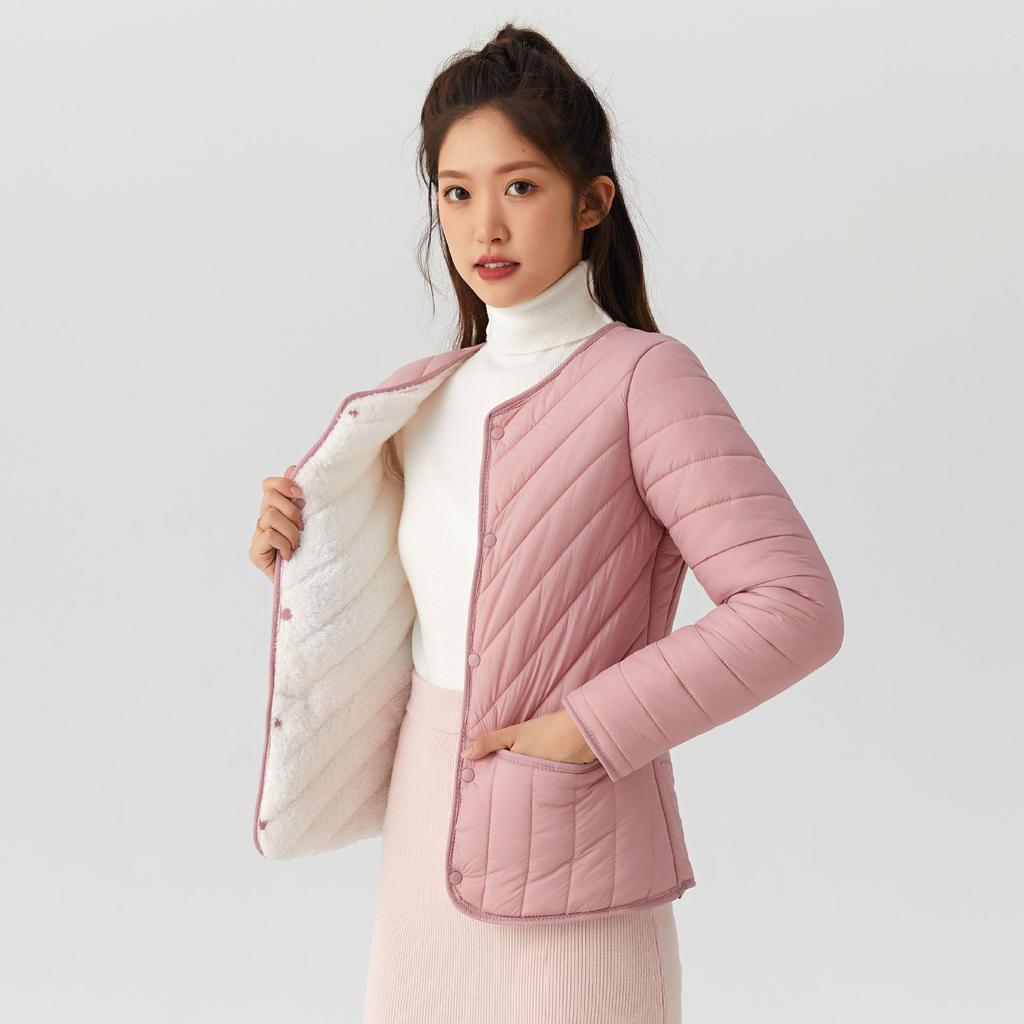 Зимняя мисс. Одежда для худых мам, хлопковая одежда, утепленная, утолщенная и увеличенная, хлопковая куртка, подкладка для женщин среднего возраста, хлопковая куртка 2377