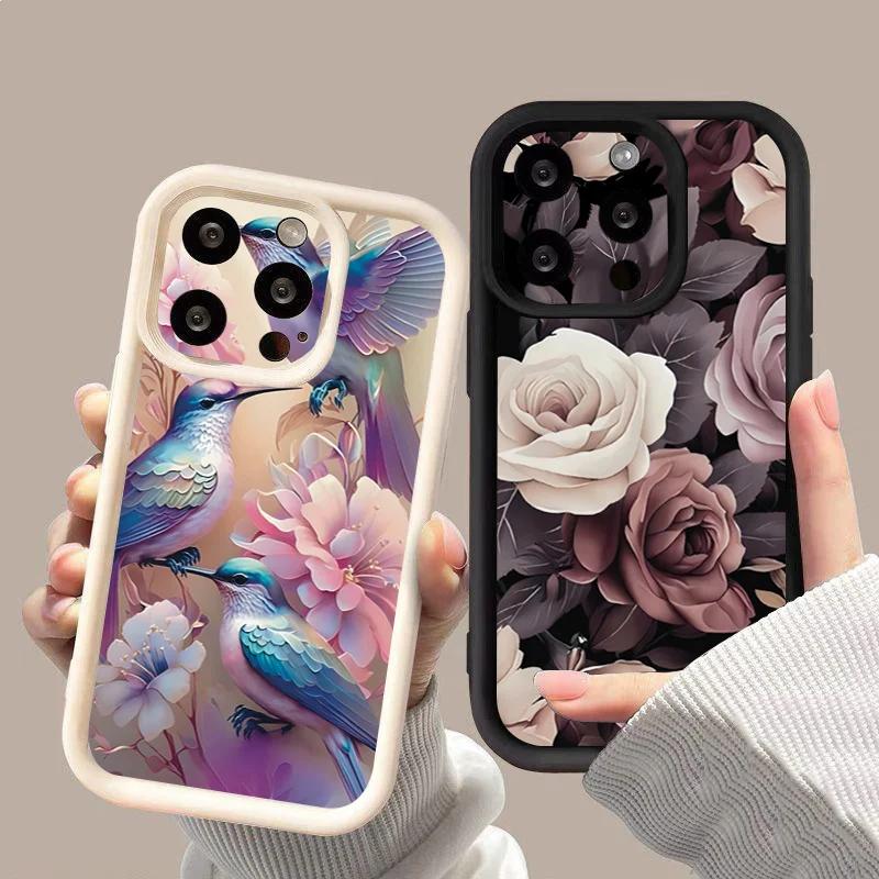 Яркое разнообразие цветов Чехол для телефона iPhone 15 Pro Max 11 12 13 16 14 Plus Силиконовый ударопрочный чехол Защитная оболочка для объектива