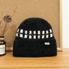 Plush Striped Knitted Hat Women's Autumn and Winter New Versatile Plush Thickened Thermal Ear Protector