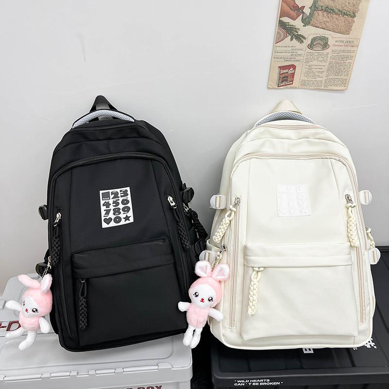 Cute Japanese Style Nylon School Backpack For Girls Boys High Capacity Lightweight