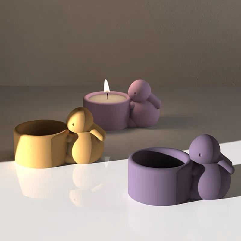 Чашка для свечи, силиконовая форма, бетонная штукатурка, банка для свечей, цветочные горшки, держатель для ручек, формы для эпоксидной смолы, подсвечник