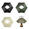 Hexagon Camping Lantern Lampshade Bowl Shaped Tent Lantern Lamps Shade Light   Camping Lights