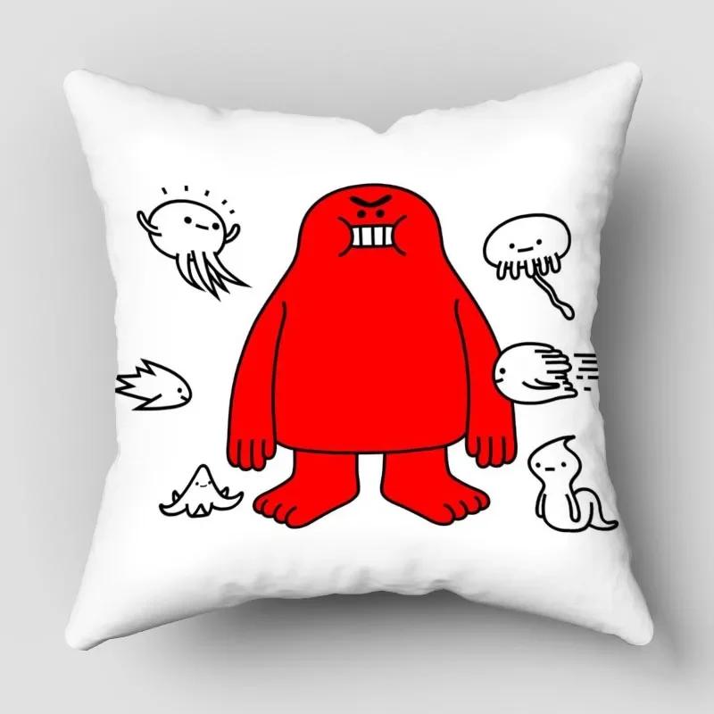 Наволочки Барбапапа Животные Снеговик Принт Наволочка Декоративная Зимняя Праздничная Вечеринка для Дивана