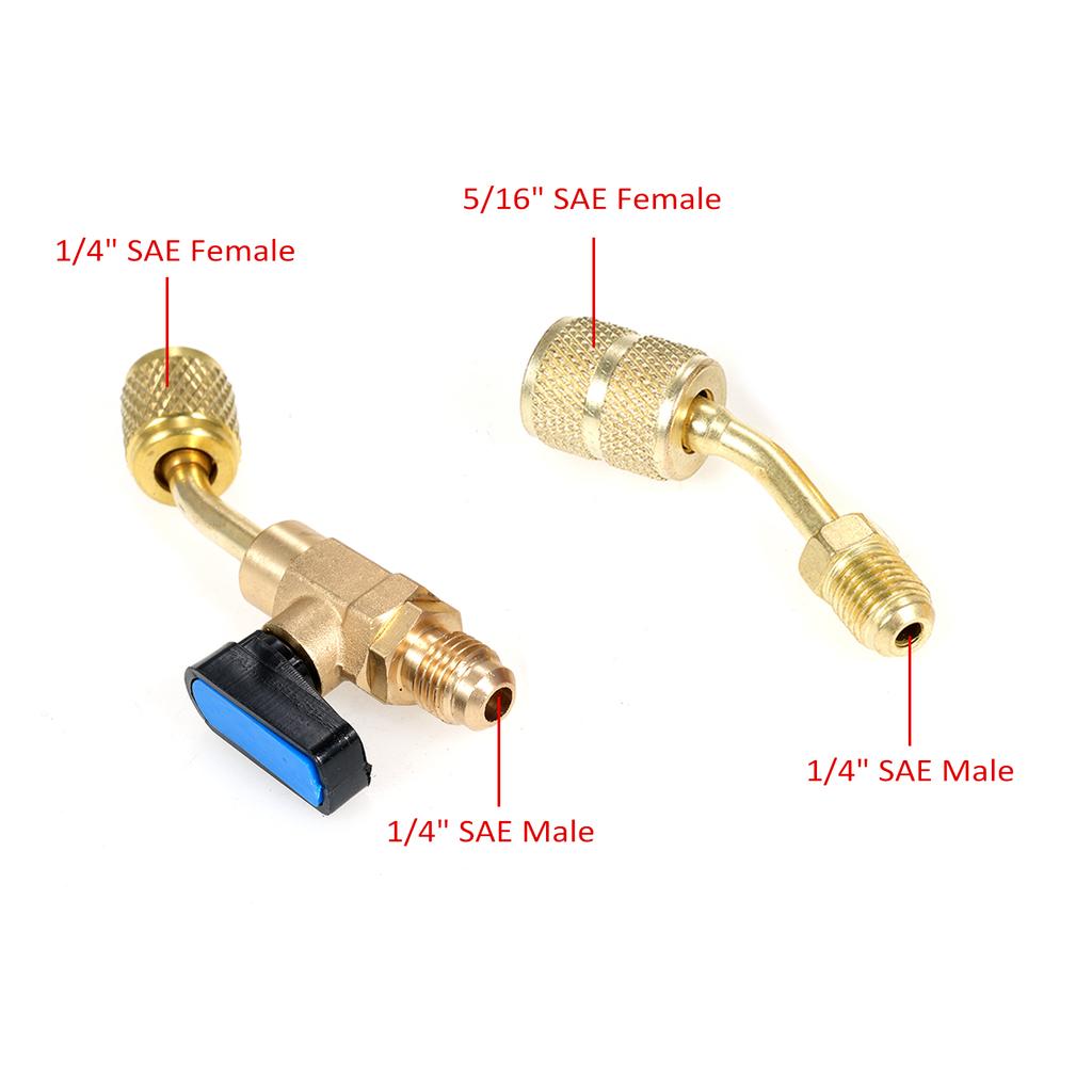 Запорный шаровой клапан хладагента для кондиционирования воздуха под углом 14 дюймов для R410A R134A R12 R22 HVAC и