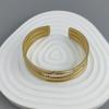 Charming Gold-plated 18K Stainless Steel Wire Women's Bracelet, High-quality Waterproof Jewelry, Wedding Team Gift