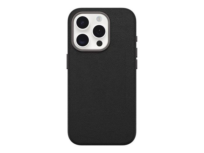 Coque de protection - OTTERBOX - Symmetry Series - Cactus Leather - iPhone 15 Pro - Noir