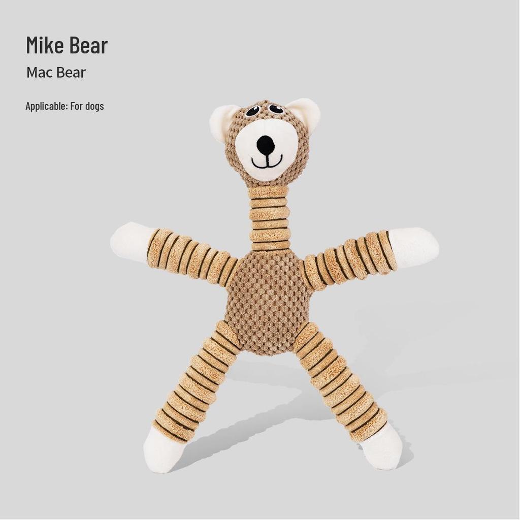 Plush Pizza Dog Toy: Bite-Resistant, Self-Play Molar Reliever for Small & Medium Dogs