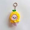 LINE FRIENDS BT21 Аниме K-pop и Мультяшная тематика 9 см Мини-плюш Идеальные Брелоки и Подвески для Рюкзаков Мультяшная Серия Фруктов