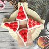 Soft Food Shaped Squeeze Toy Cute Strawberry Mousse Cake Design Stress Relief  Toy for Desk Decor Relaxation Use