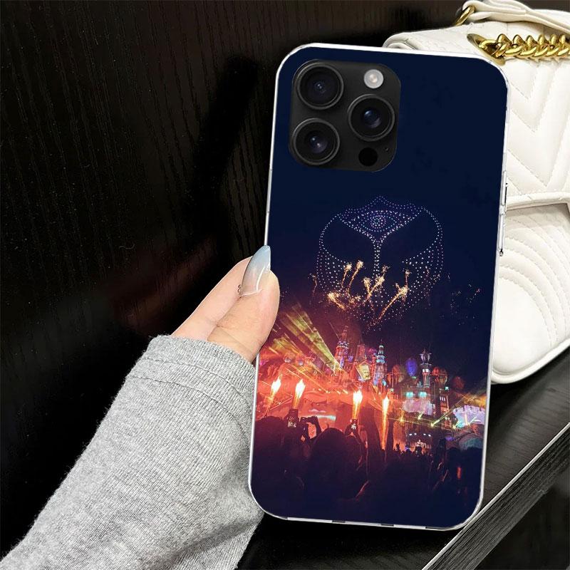 Музыкальный фестиваль Tomorrowlands Чехол для iPhone 17 Air 16 16E 15 14 11 Pro Max Мягкий чехол для телефона 12 13 Mini 7 SE 2020 8 Силиконовый Bla