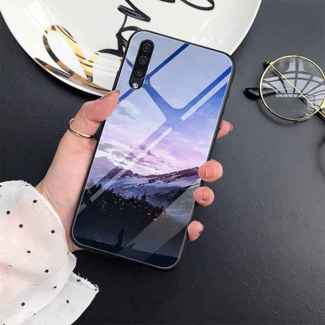 Чехол с изображением аниме для Samsung Galaxy A52 A71 A72 A73 A53, чехол из закаленного стекла для Samsung A13 5g A03 A22 A21s A03 Core A42 A70