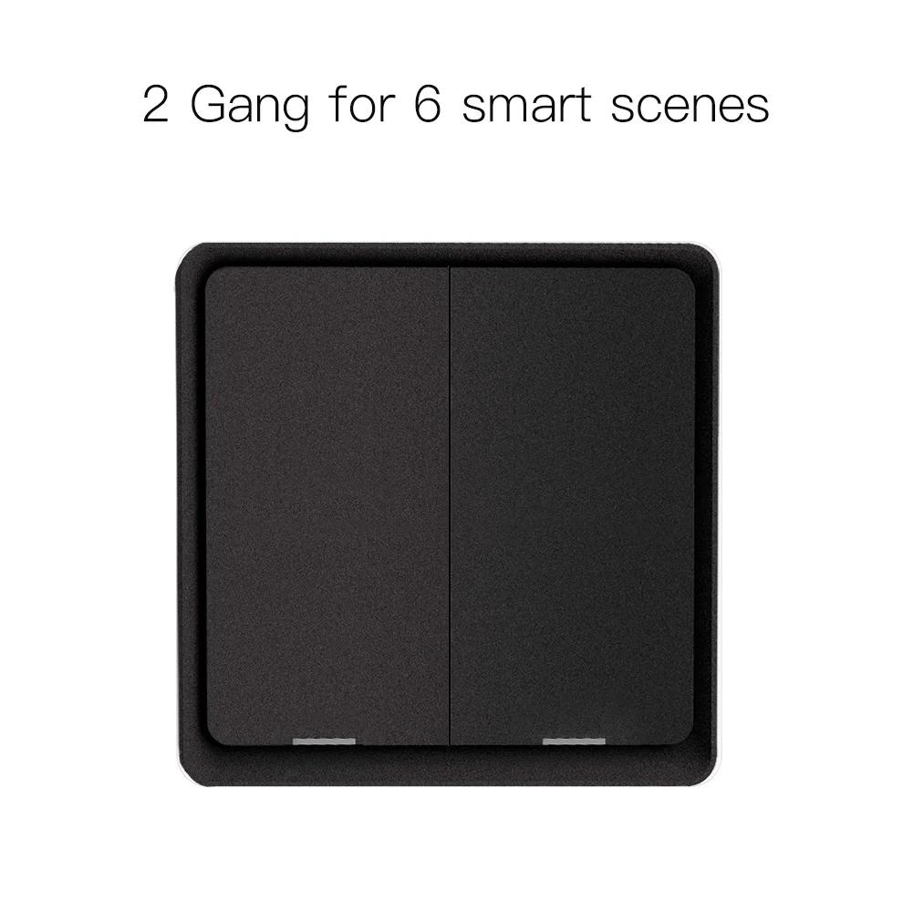 MOES 4 Gang Tuya ZigBee Wireless 12 Переключатель сцен Кнопочный контроллер Сценарий автоматизации с питанием от аккумулятора для устройств Tuya