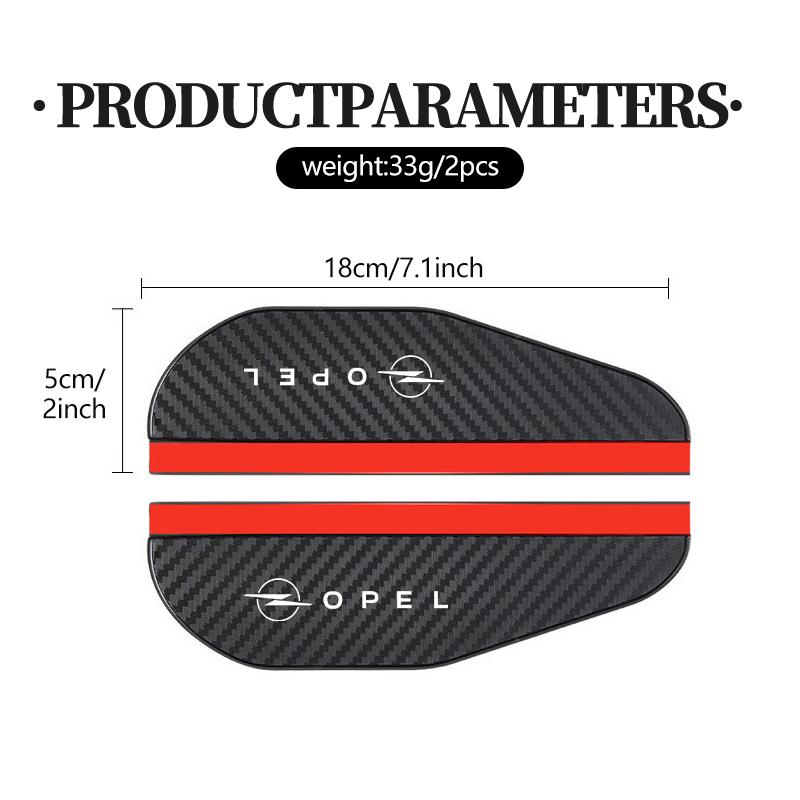 2pcs Car Sun Visor Rearview Mirror Rain Eyebrow Shield Sticker For Opel Insignia Astra G J F K Vectra C H Corsa C B D Omega BX8
