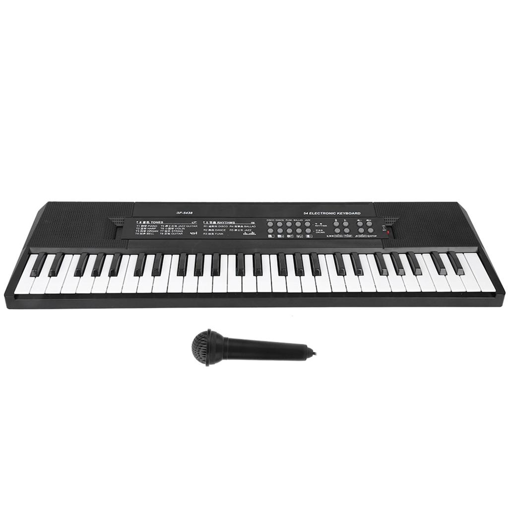 Electronic Organ Microphone and Recording Function 54‑Key Piano Keyboard BF‑5438